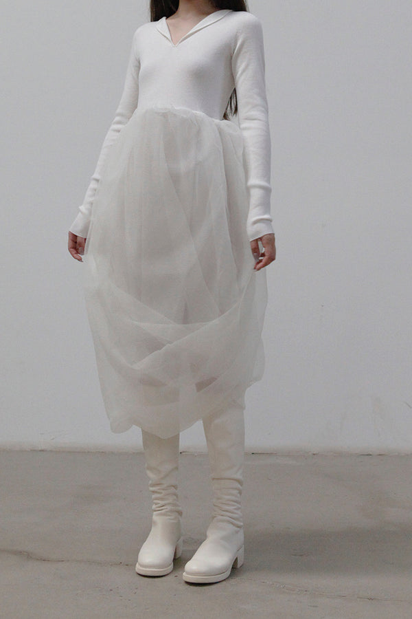 SWAYING/KNIT Organza Swivel Dress SW212LS16 PS30